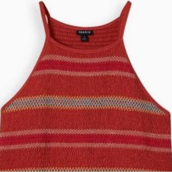 Torrid Super Soft Smocked High Neck Babydoll Top Size 5X - Picture 3 of 5